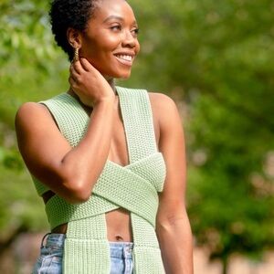 Like New - Simonett: Winter Nanu Top - Green, S/M